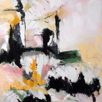 Jac Volbeda. Figures in the Landscape. 80 x 120 cm